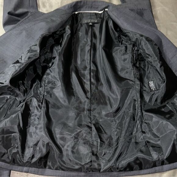 Anne Klein 4P Gray Wool Blend Proffesional Blazer Pant Suit - Picture 13 of 16